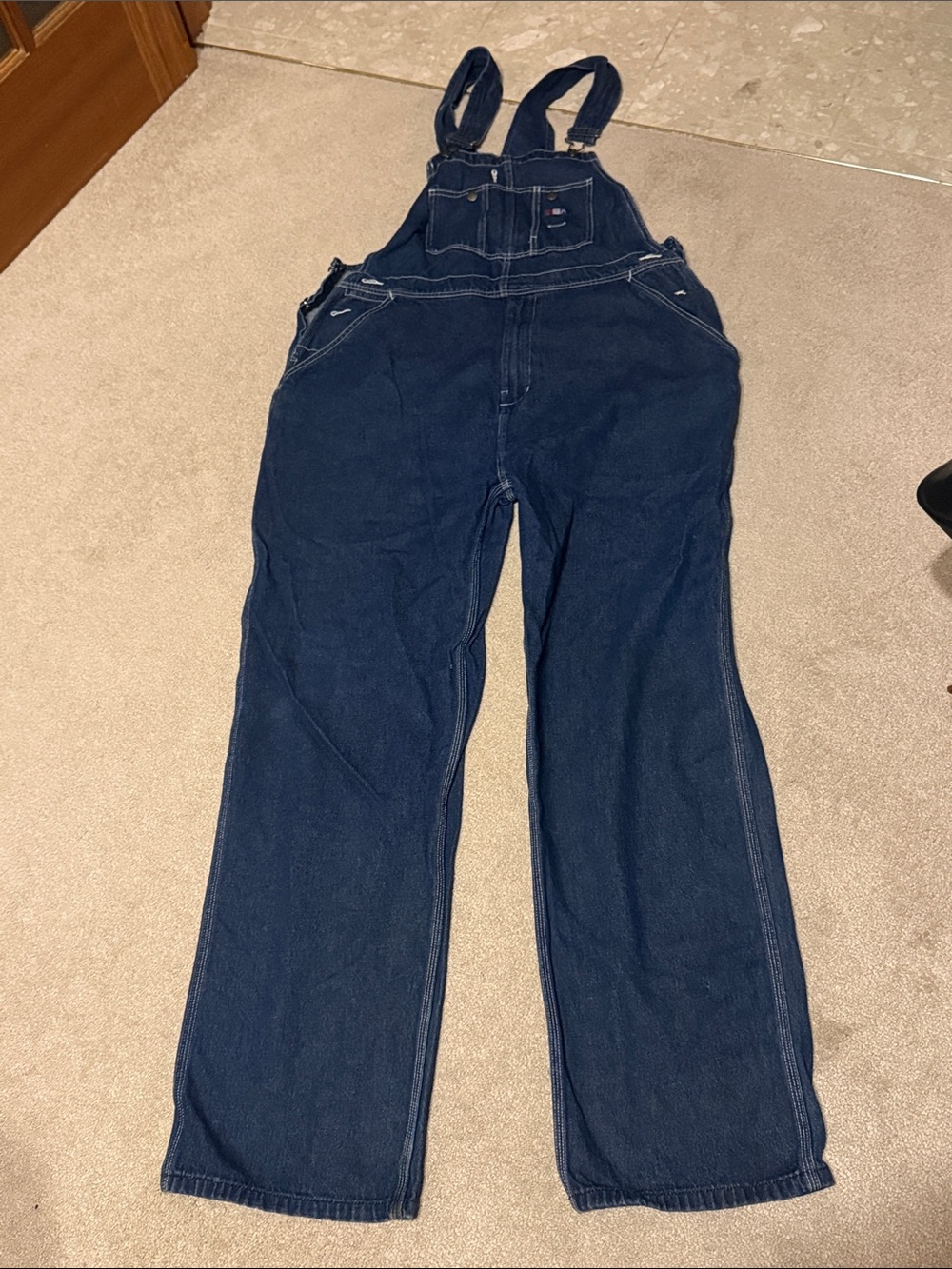 USA WORKS Denim bib overalls 38x36
